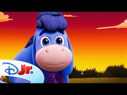 Enjoy Nature Sounds with Eeyore as the Moon Rises! 🌠 | Me & Winnie the Pooh | @disneyjr