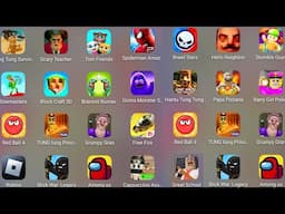 Grimace Monster Scary Survival,Free Fire,Capuchino Assassino,Papa Pizza's,Great School Breakout.....