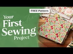 Sew Your First Project! Free Coaster Pattern + Beginner Sewing Tutorial
