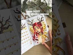 june 2025 bullet journal theme reveal ❤️‍🔥 full video on youtubeee