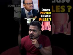 Excess Protein Can worsen Piles? Fact? #protein #piles #supplements #telugufitness #ytshorts