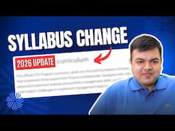 CFA L1 Syllabus Update: 2026