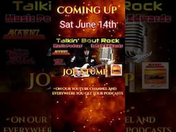 Coming Up Sat June 14t Joe Stump from Alcatrazz #podcast