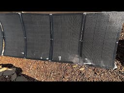 EG4 direct solar input mini split testing flexible solar panels, solar panels are a complete fail!