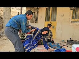 Ashraf's serious illness and her evil husband's arrival to them