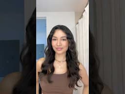 Heatless wavy hair routine