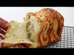Fluffy and Flavor Perfect❗ Won't buy bread after this recipe! Garlic Butter Bread Loaf