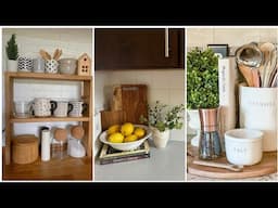 Kitchen countertops organization ideas.Kitchen Decoration Ideas.#kitchen #homedecor #diy #decoration