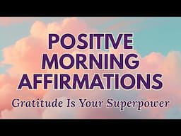 Positive Morning Affirmations ✨ GRATITUDE is Your SUPERPOWER ✨