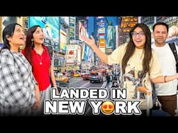 ZINDAGI KI SAB SY LAMBI FLIGHT 🤯 | Finally New York Phounch Gaye ♥️ | Mama & Zainab Ka Reaction 😍
