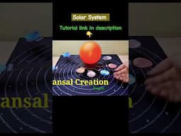 Solar system Working school project/how to make solar system Model #shorts