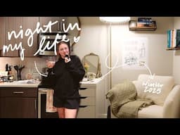 a chill & chatty night in my life, living alone at 25