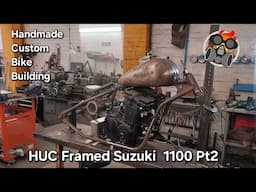 Rigid Suzuki Chop Pt2 Spacers Gussets Bearing Races Handmade Custom Bike Building #chopper #handmade