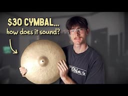 This $30 Broken Crash Cymbal Sounds... Amazing?