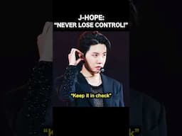 J-Hope Controlling His Emotions During Performances 🔥