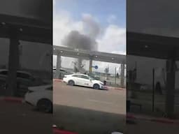 Houthi Missile Shrapnel Falls Near Ben Gurion Airport