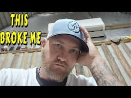 THIS BROKE ME I CRIED tiny house homesteading off-grid cabin build DIY HOW TO sawmill tractor
