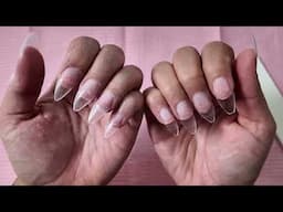 Acrylic nail for beginners step by step | watch me do my acrylic nails