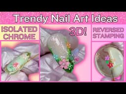 ISOLATED CHROME, REVERSED NAIL STAMPING & 3D Nail Art | Nail Studio Vlog | Press on Nail Order