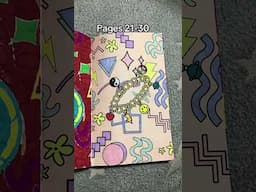 Pages 21-30 90s mini adult colouring book