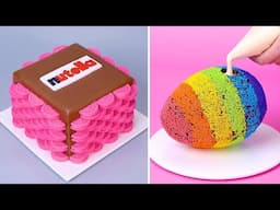 Wonderful Rainbow Cake Decorating Skills as Professional | So Tasty Dessert Recipes Tutorials