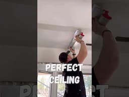 How to Skim Coat a Ceiling. PERFECT FINISH! #diy #construction #tools