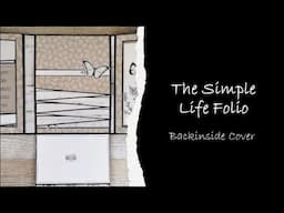 The Simple Life folio - constructing the Back-inside cover