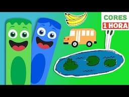 Aprender cores para crianças | Aprendizagem fácil de cores | Primeira Universidade
