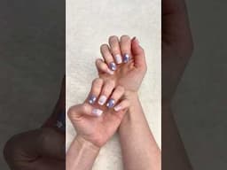 AT HOME PRESS ON/GLUE ON NAILS #nails #beauty #pressons #pressonnails #diynails #nailsathome #shorts