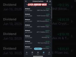Good Dividend Week #dividendos #dividend #portfolio