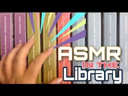 ASMR In the public library! Book tapping and scratching 📚 LOFI