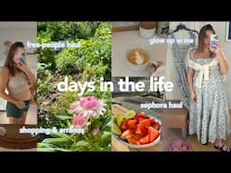 VLOG: free people try on haul, glow up, & lots of new favorite things