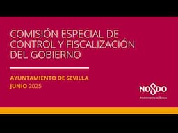 Comisión Especial de Control y Fiscalización del Gobierno del 13-06-2025