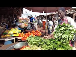 COST OF LIVING !! AFRICAN MUM SHOPPING FOR FOODSTUFFS IN A VIBRANT NIGERIAN LOCAL MARKET...
