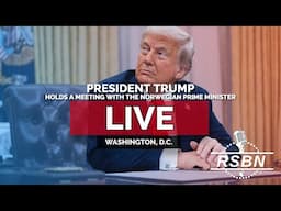 LIVE REPLAY: President Trump Holds a Meeting with the Norwegian Prime Minister - 4/24/25
