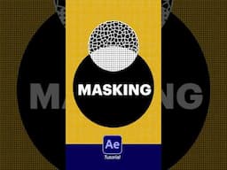 Masking in After Effects #tutorial