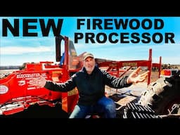 NEW BLOCKBUSTER FIREWOOD PROCESSOR IN THE WOOD YARD   HOW IT HAPPENED!