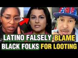 SHOCKING! LATINO Falsely BLAME Black Folks For Looting During The Protests #africanamerican #us