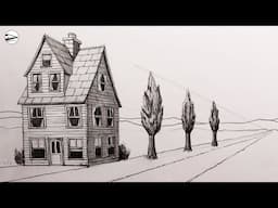 Mastering One-Point Perspective Realistic House: Narrated Drawing Tutorial for Beginners