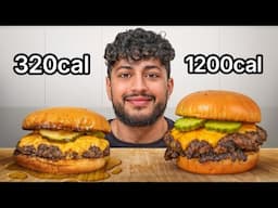 320 cal vs 1200 cal Smash Burger