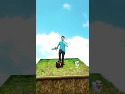 ¿Qué pasa si vives 65 días en un bloque flotante? 😱⛏️ #minecraft #minecraftmovie