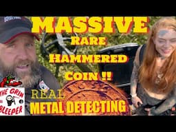 HUGE HAMMERED COIN !! Real metal detecting uk