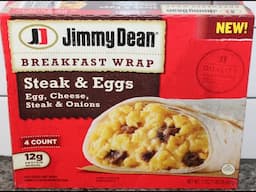Jimmy Dean Breakfast Wrap Steak & Eggs Review