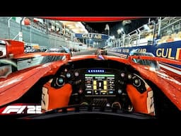 F1 25 BAHRAIN WET at NIGHT ! Triple Screen with Motion – PURE SIMRACING HEAVEN!
