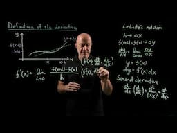 Definition of the Derivative | Lecture 10 | Calculus for Engineers