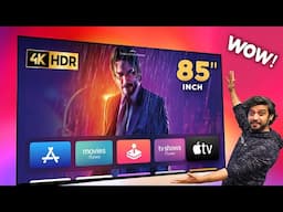 I Built My DREAM HOME THEATER with This Massive 85” 4K TV ⚡️ Haier M80F Mini LED  TV Review