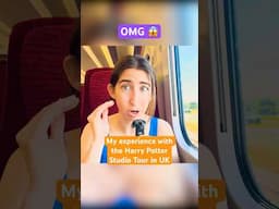 Warner Bros Harry Potter Tour Tries To Upsell you 😳 🧙🏼‍♂️ ASMR whispering on train in UK #shorts