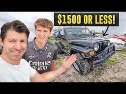 Can We Find the Perfect First Car at This Auction with a $1500 Budget?