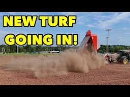 Installing a High School Pratice Football Field Bermudagrass Sprigs