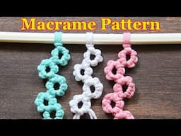 Macrame Pattern Tutorial Step by step for beginners! | Tutorial de padrão de macramê Passo a passo!